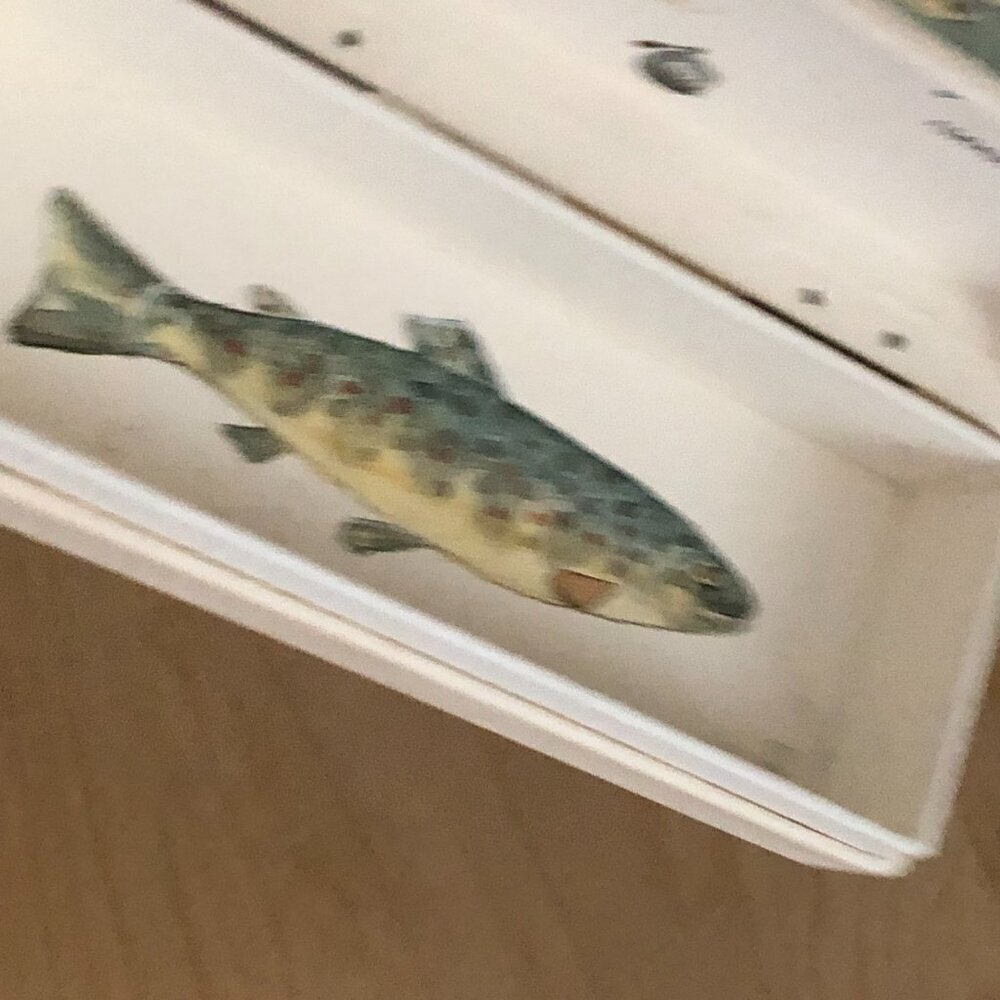 Vintage 1990 Catriona Stewart Golf Fishing Watercolor Painted Boxes - England - Picture 8 of 9